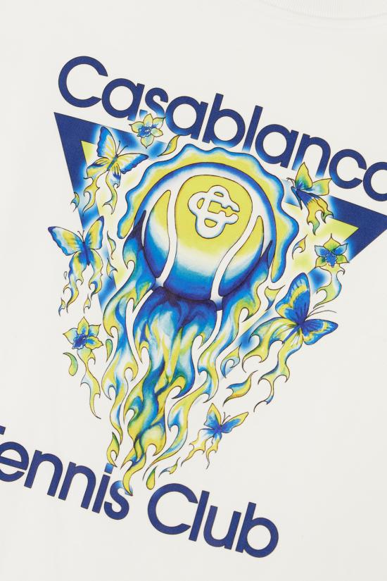 26SS 카사블랑카 반팔 티셔츠 WSP26JTS04602 WHITE - CASABLANCA