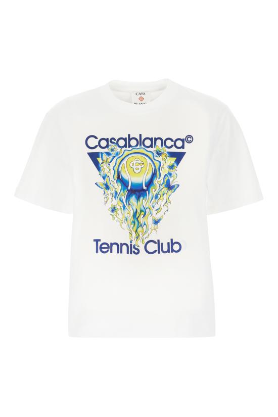 26SS 카사블랑카 반팔 티셔츠 WSP26JTS04602 WHITE