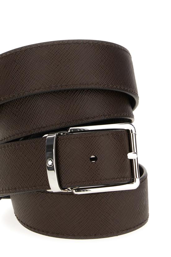 26SS 몽블랑 가죽 벨트 222359 BLACKEBONY BLACK EBONY - MONTBLANC