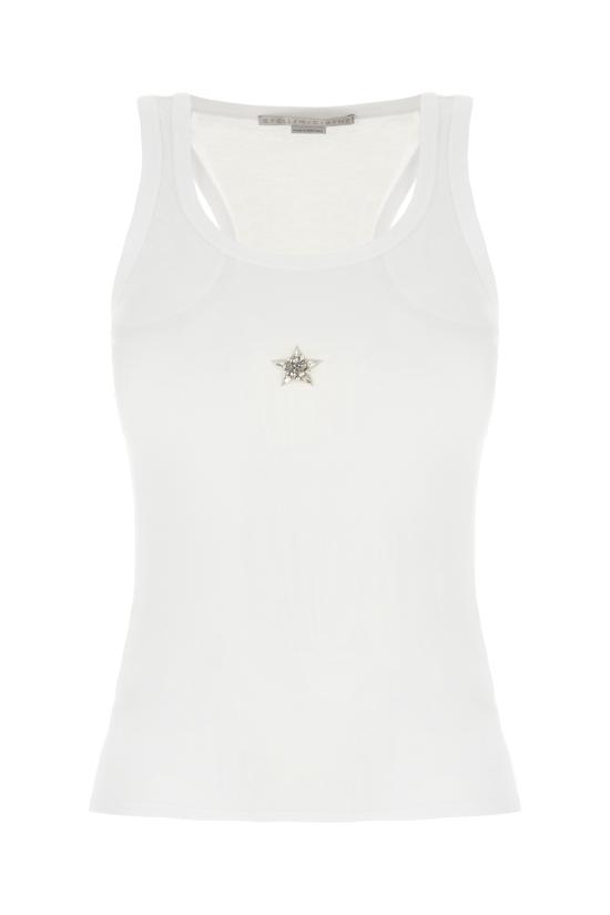 26SS 스텔라 맥카트니 민소매 티셔츠 6J029133SPZ11 9000 PURE WHITE