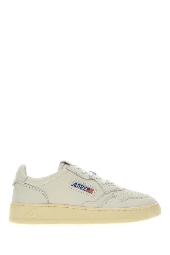 26SS 오트리 메달리스트 로우 레더 스니커즈 AULWGG04 WHITE