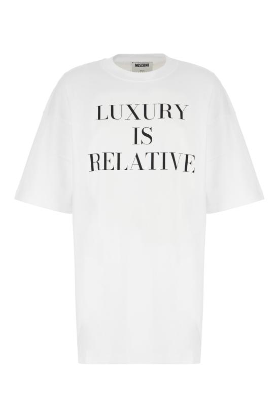 25FW 모스키노 반팔 티셔츠 252D07015442 1001 FANTASIA BIANCO