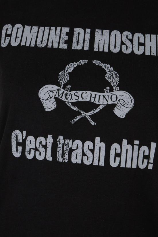25FW 모스키노 반팔 티셔츠 252D07065441 1555 FANTASIA NERO - MOSCHINO