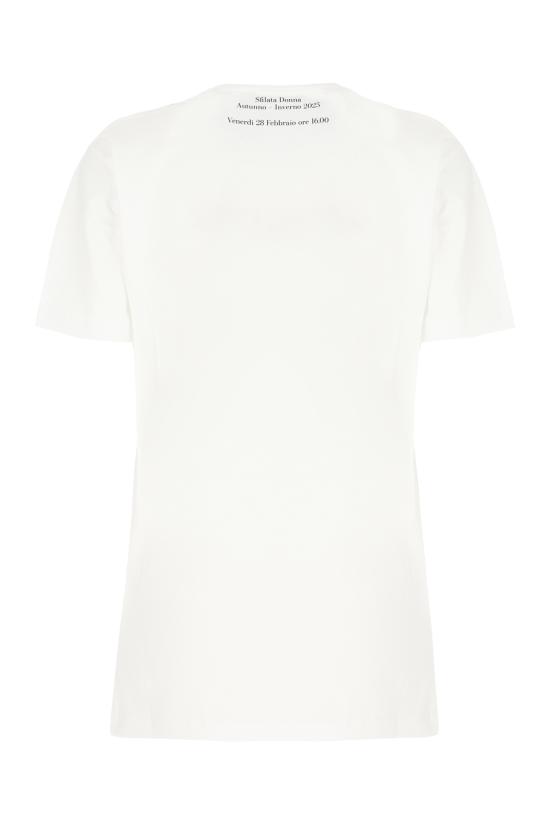 25FW 모스키노 반팔 티셔츠 252D07155441 1001 FANTASIA BIANCO - MOSCHINO