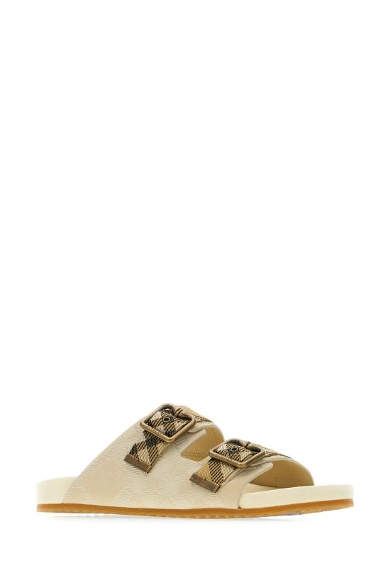 26SS 버버리 더블 버클 체크 샌들 8118612 C2918 BAKE - BURBERRY