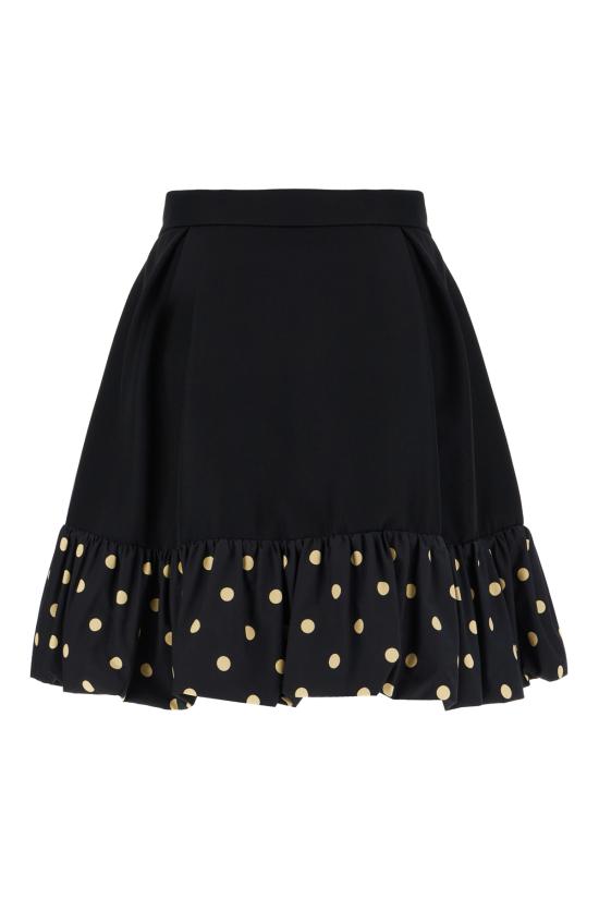 25FW 모스키노 미디 스커트 252D01115437 1555 FANTASIA NERO - MOSCHINO