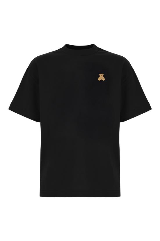 25FW 팜앤젤스 반팔 티셔츠 PWAA07BF25JER006 1060 BLACK BROWN