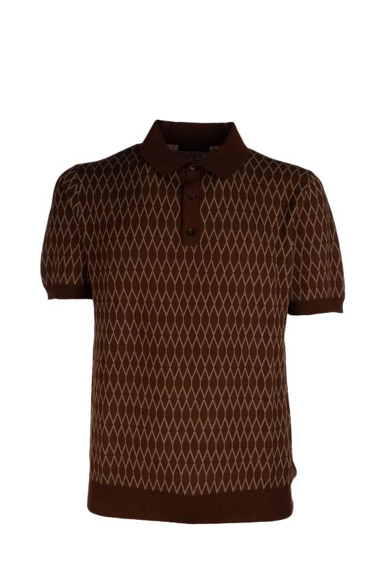 26SS 자노네 폴로 티셔츠 810362ZQ312 Z3040 BORDEAUX