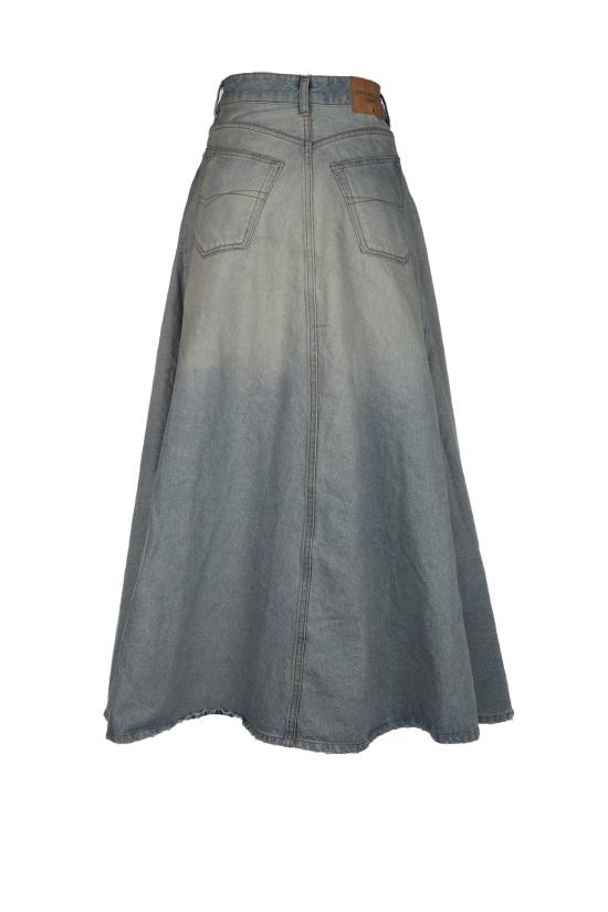 26SS 발렌시아가 고뎃 맥시 스커트 856906TTWB1 4009 DIRTY LIGHT BLUE - BALENCIAGA