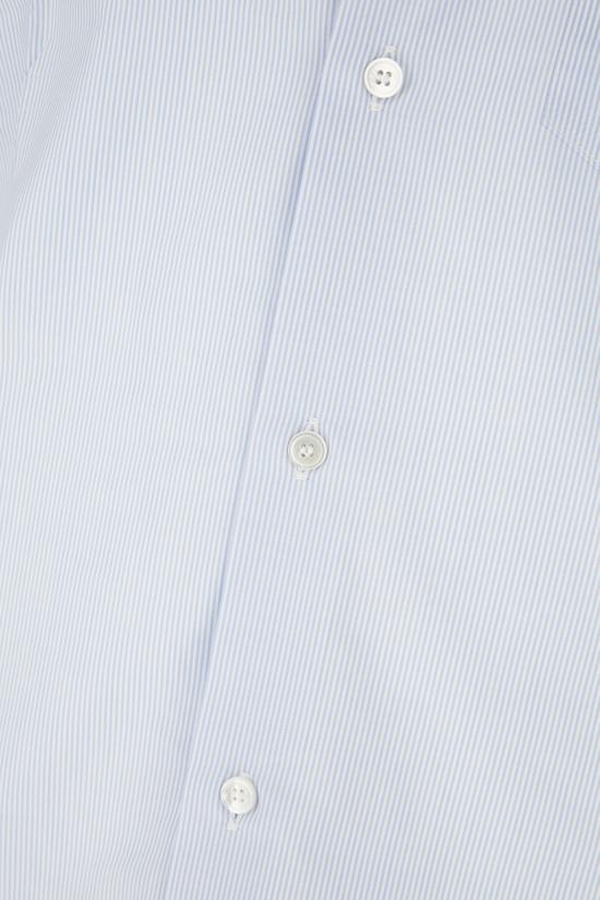 26SS 구찌 웹 디테일 스트라이프 코튼 셔츠 852707ZAS5W 4305 Azzurro - GUCCI