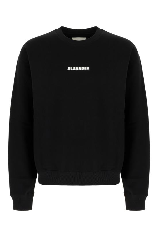 26SS 질샌더 후드 티셔츠 J22GU0148J20128 001 BLACK