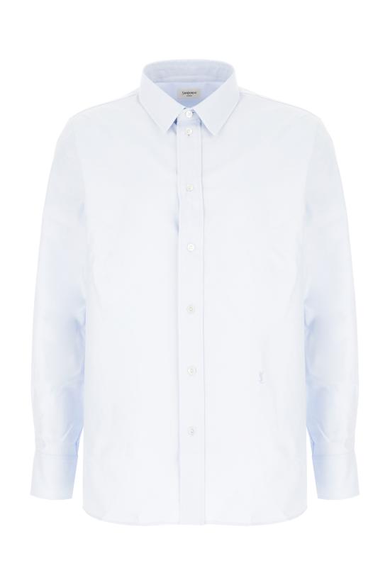 25FW 생로랑 긴팔 셔츠 848033Y1L25 4486 BLEU BLANC