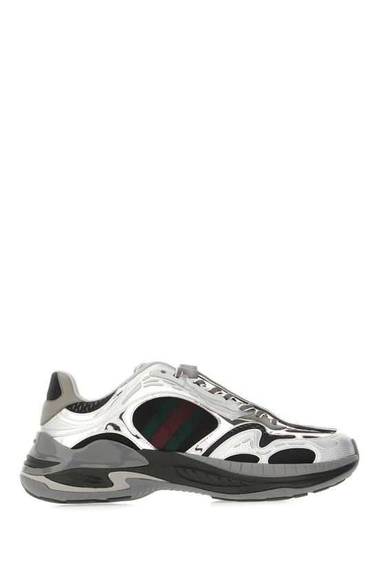 26SS 구찌 스니커즈 853754FAFFL 1088 ARGENTO NERO