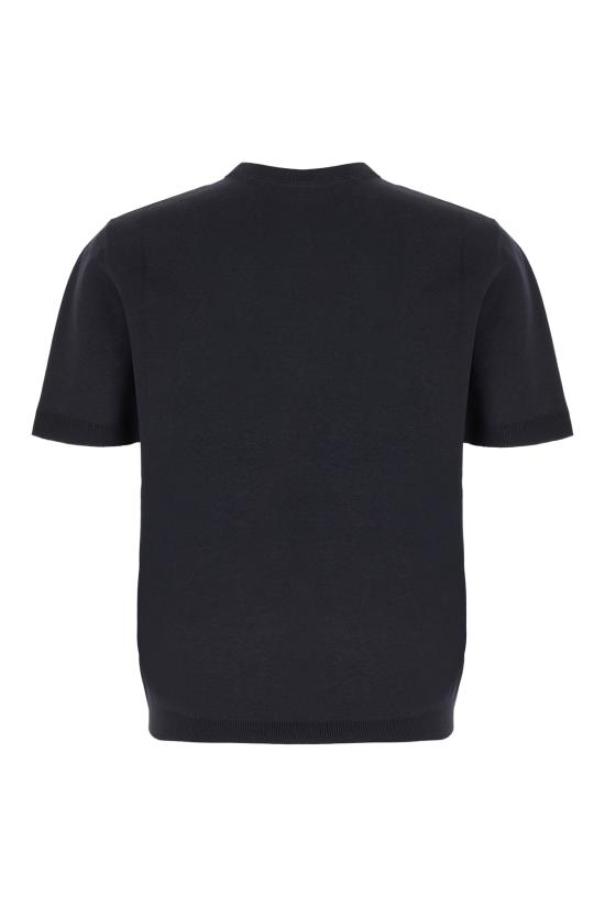 26SS 구찌 자수 실크 코튼 티셔츠 853379XKFDL 4255 Blu - GUCCI