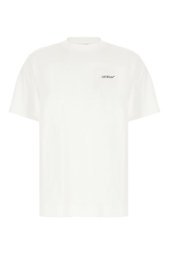 26SS 오프화이트 반팔 티셔츠 OWAA13FS26JER001 0110 WHITE BLACK