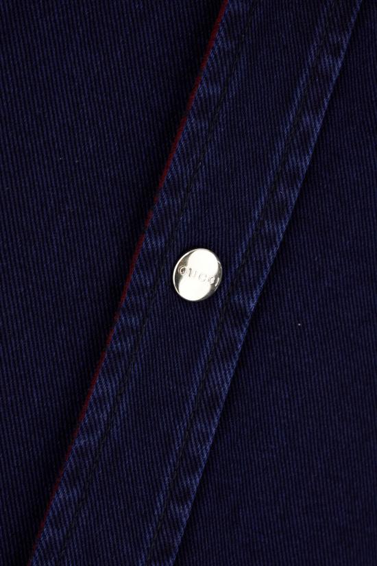 25FW 구찌 리버서블 데님 플란넬 셔츠 835282XDDB6 4447 ROSSO ANCORA BLU - GUCCI