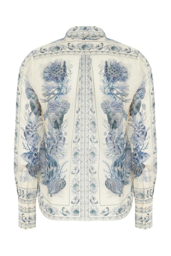 26SS 짐머만 블라우스 5853TRS262 BLTL BLUE TOILE - ZIMMERMANN