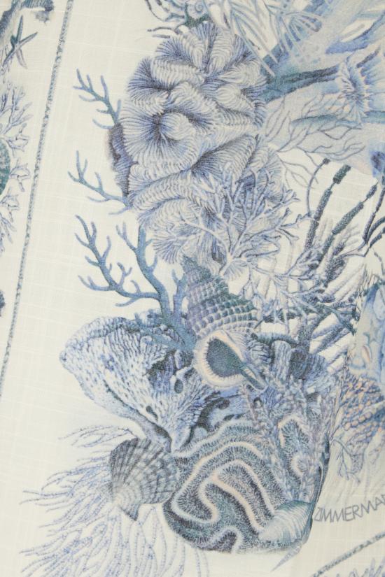 26SS 짐머만 블라우스 5853TRS262 BLTL BLUE TOILE - ZIMMERMANN