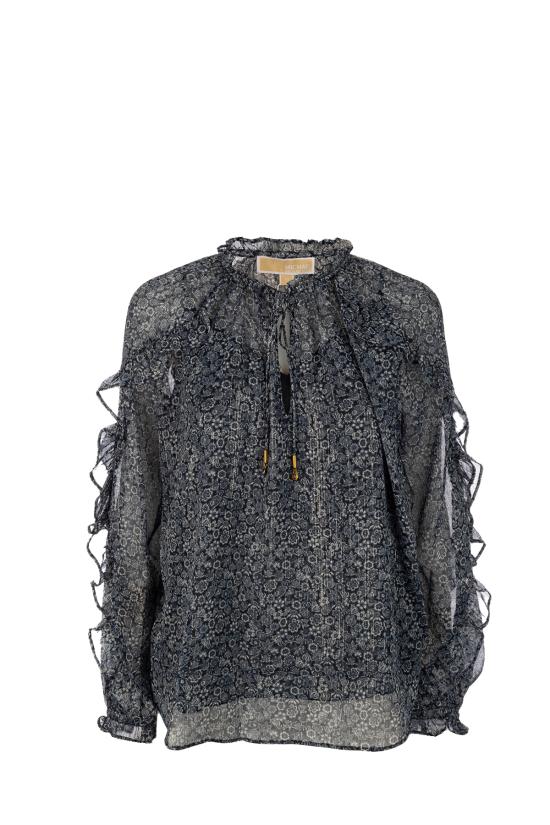 26SS 마이클 코어스 블라우스 MS640Y4KN7 409 MIDNIGHTBLUE