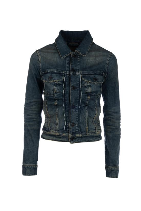 25FW 발렌시아가 자켓 849899TTW89 3394 NAVY GREEN YELLOW