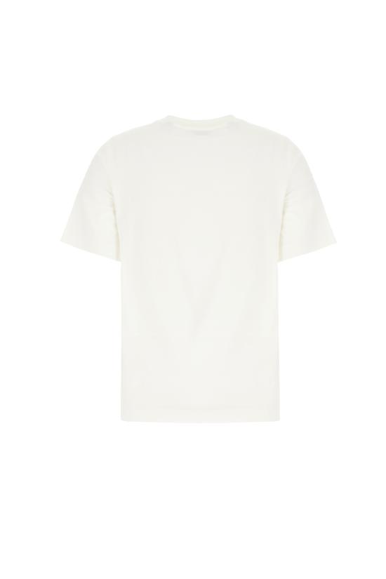 26SS 버버리 체크 커시브 로고 코튼 티셔츠 8118971 B7078 CHALK - BURBERRY