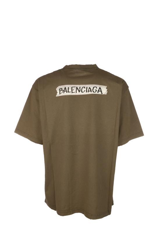 26SS 발렌시아가 반팔 티셔츠 764235TTVL6 2840 KHAKI - BALENCIAGA
