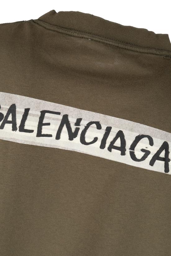 26SS 발렌시아가 반팔 티셔츠 764235TTVL6 2840 KHAKI - BALENCIAGA