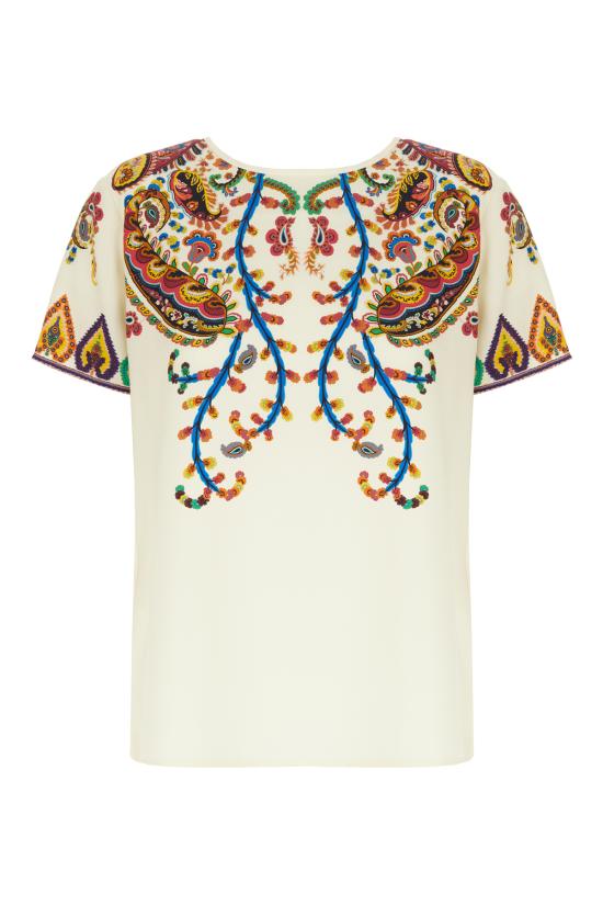 26SS 에트로 반팔 티셔츠 WRJA0025AKG21 X0800 STAMPA FONDO BIANCO