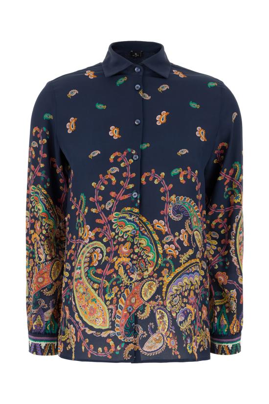 26SS 에트로 블라우스 WRIA0019AKG19 X0883 STAMPA FONDO BLU