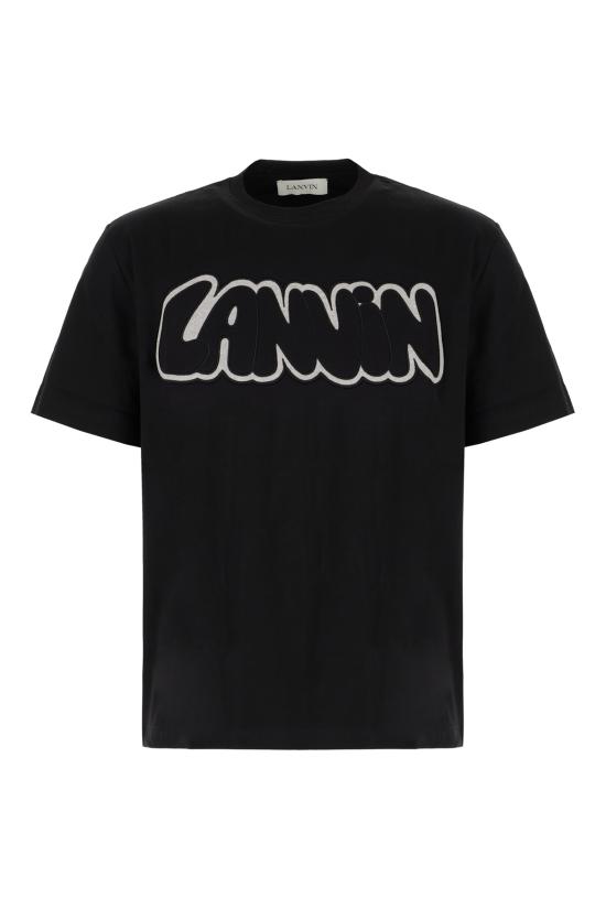 26SS 랑방 반팔 티셔츠 RMTS0012J313 010 BLACK