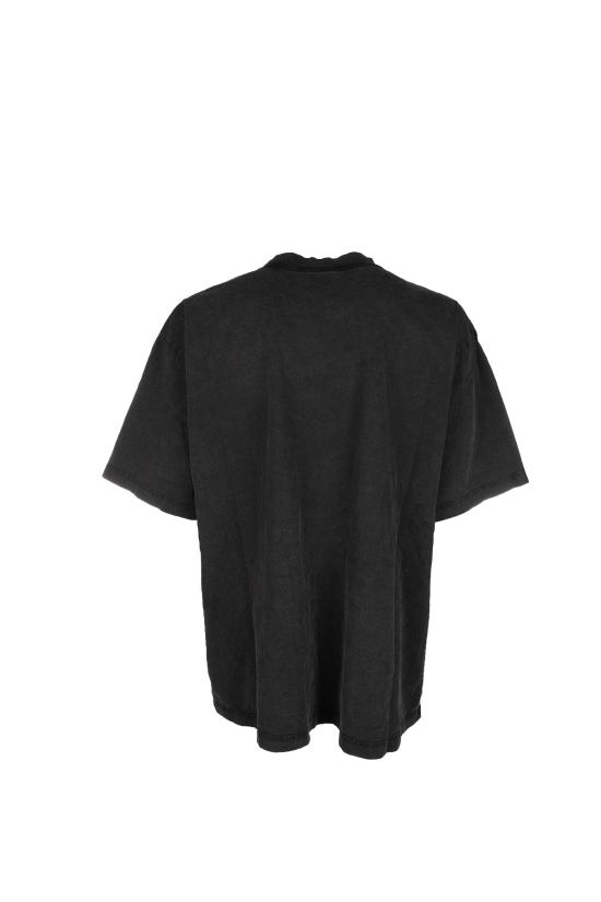 26SS 발렌시아가 반팔 티셔츠 764235TTVN5 9034 WASHED BLACK WHITE - BALENCIAGA