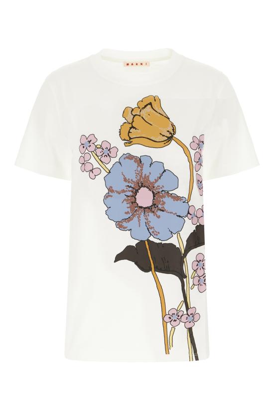 26SS 마르니 반팔 티셔츠 THJE0293PSUSCY78 PRW01 LILY WHITE