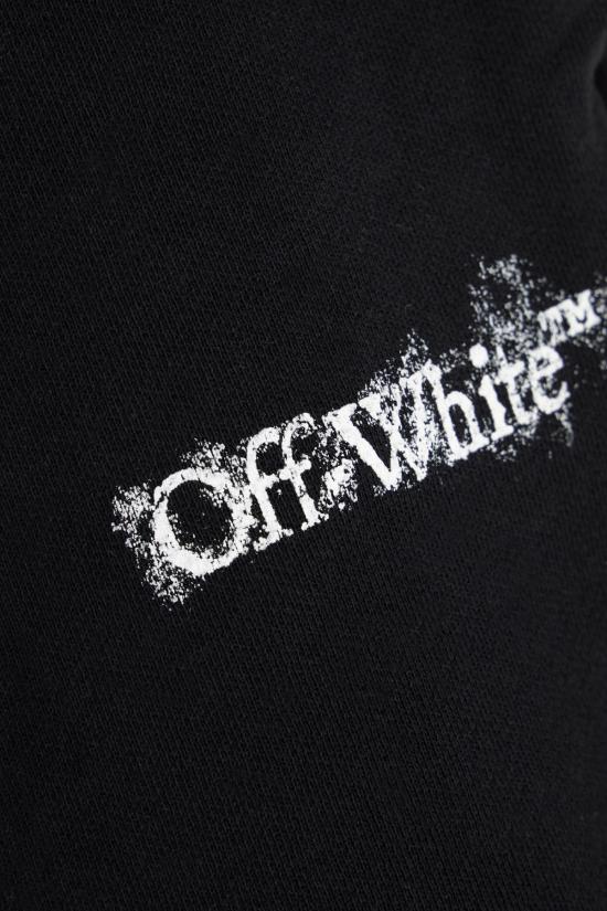 26SS 오프화이트 숏팬츠 OMCI013S26FLE001 0001 BLACK - OFF WHITE