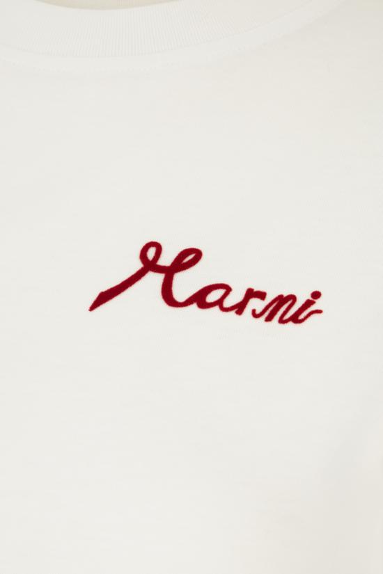 26SS 마르니 반팔 티셔츠 THJE0293PDUSCY81 LOW01 LILY WHITE - MARNI