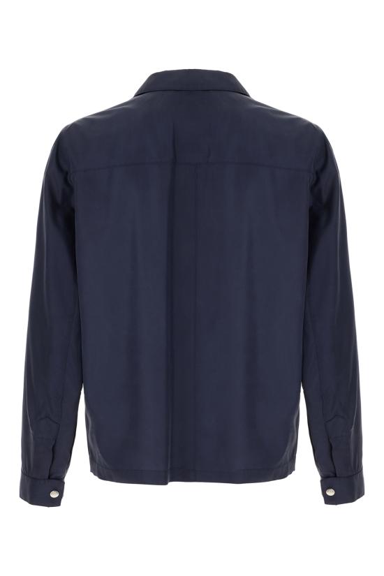 26SS 브루넬로 쿠치넬리 언라인드 멤브레인 실크 블루종 MZ4216541 C905 BLU COLORATO - BRUNELLO CUCINELLI