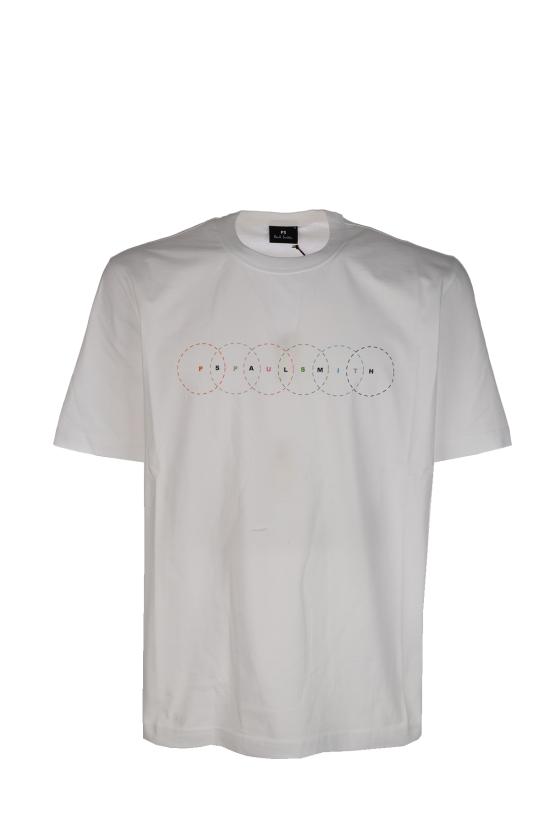 26SS 폴 스미스 반팔 티셔츠 M2R220XVP5586 01 WHITE