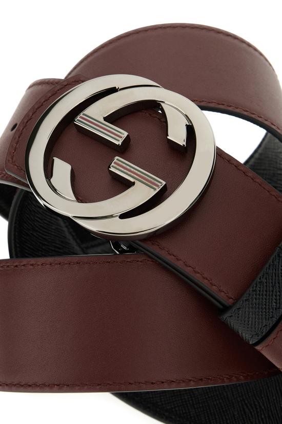 26SS 구찌 가죽 벨트 854722AAFWB 1047 NERO MARRONE - GUCCI