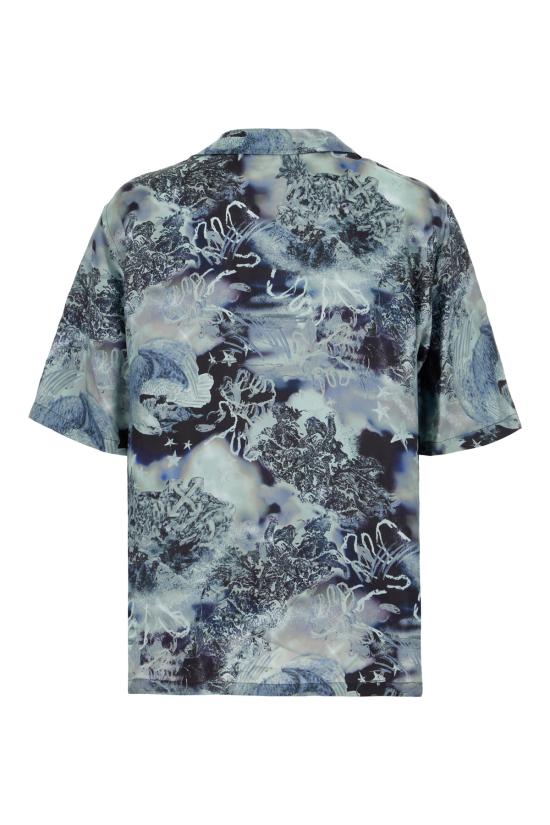 26SS 오프화이트 긴팔 셔츠 OMGG01FS26FAB00B 4002 MULTI BLUE - OFF WHITE