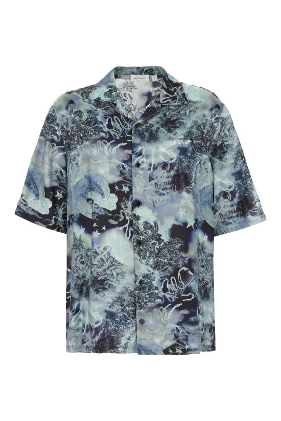 26SS 오프화이트 긴팔 셔츠 OMGG01FS26FAB00B 4002 MULTI BLUE