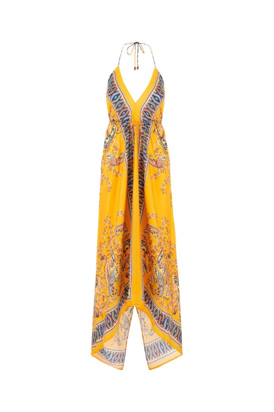 26SS 에트로 롱 원피스 WRPA0001AKF13 X0852 STAMPA FONDO ARANCIO