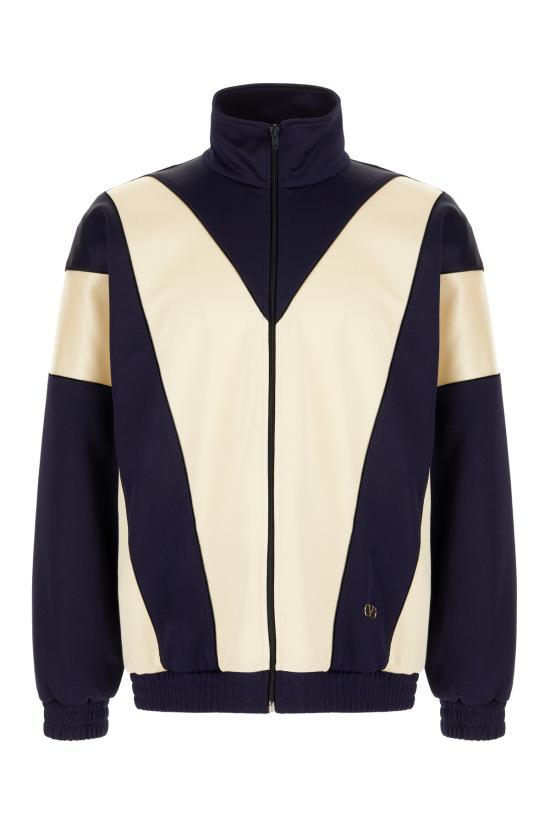 26SS 발렌티노 가라바니 후드 티셔츠 8V3MF29RBBP BLB NAVY BURRO