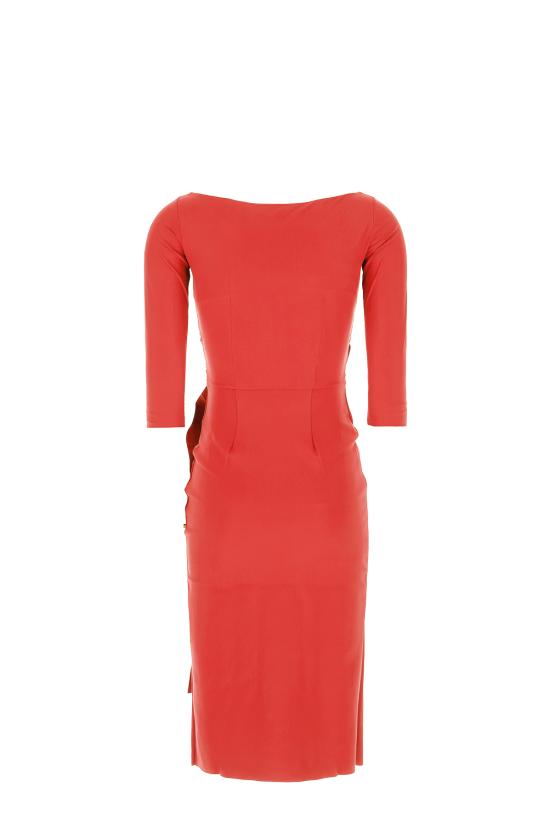 26SS 키아라보니 미디 원피스 ABCFLO108BS 627E LIPSTICK - CHIARA BONI