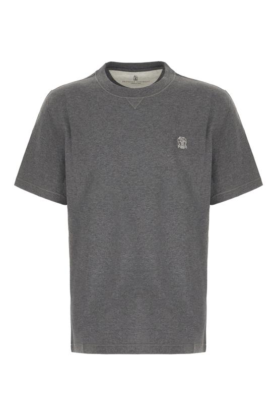 26SS 브루넬로 쿠치넬리 반팔 티셔츠 M0B131328G CV220 DARK GREY