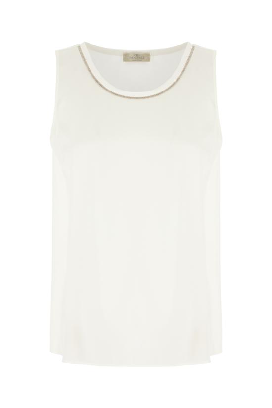 26SS 빠니깔레 민소매 티셔츠 D381145CA 0200 CREAM