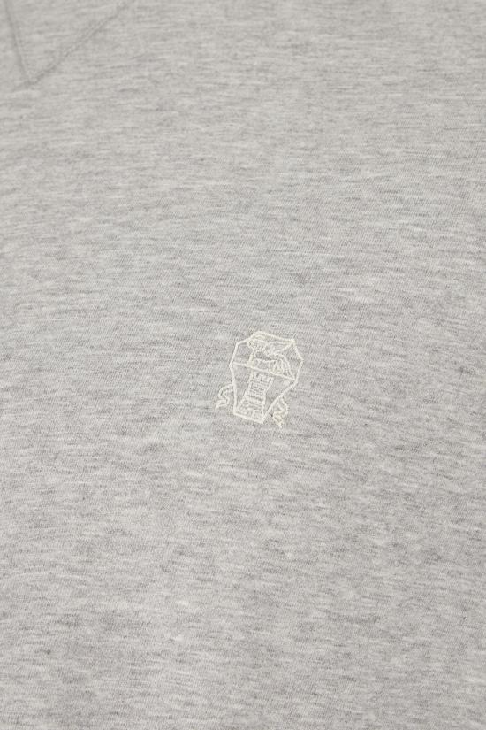 26SS 브루넬로 쿠치넬리 반팔 티셔츠 M0B137451G CQ087 LIGHT GREY - BRUNELLO CUCINELLI