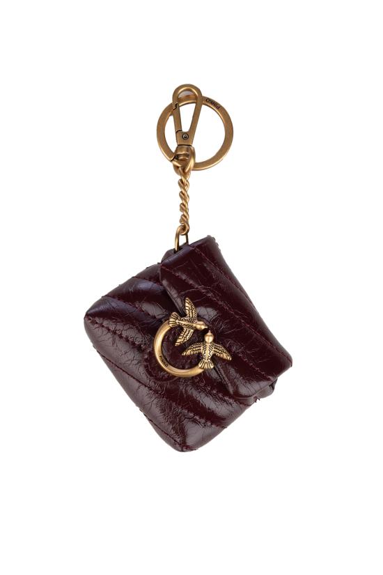 26SS 핑코 키링 105869A37O R49Q BURGUNDY