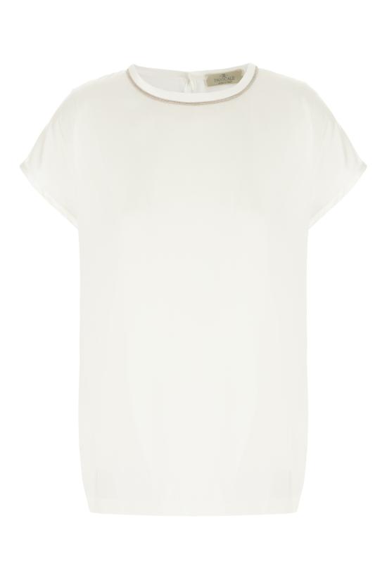 26SS 빠니깔레 반팔 티셔츠 D381121G 0200 CREAM