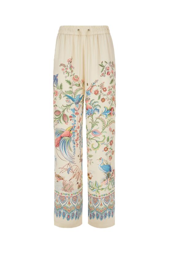 26SS 에트로 스트레이트 팬츠 WREA007299SPSI6 X0802 STAMPA UCCELLO DEL PARADISO