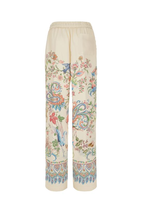 26SS 에트로 스트레이트 팬츠 WREA007299SPSI6 X0802 STAMPA UCCELLO DEL PARADISO - ETRO