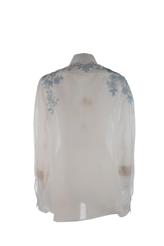 26SS 에르마노 설비노 셔츠 D482K340APTUG 10601 BIANCO AZZURRO - ERMANNO SCERVINO